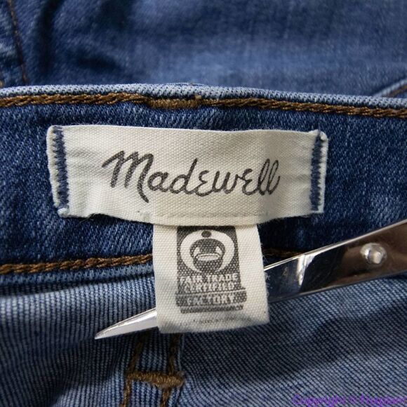 Madewell women's 10" High-Rise Skinny Jeans in Bradshaw‎ Wash, size 23 - Picture 14 of 16